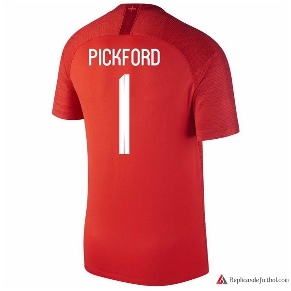 Camiseta Seleccion Inglaterra Segunda equipación Pickford 2018 Rojo